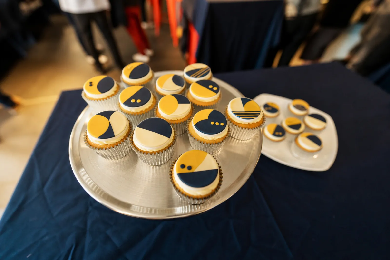 A hospitality detail from a formal institutional event.